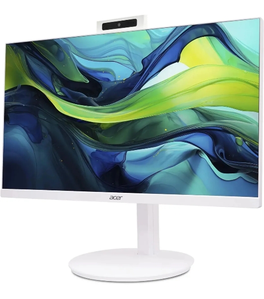 Моноблок Acer Aspire C24A-GRPL 23.8' Full HD Core 5 120U (1.4) 16Gb SSD 512Gb Graphics CR Eshell GbitEth WiFi BT 90W клавиатура мышь Cam белый 1920x1080