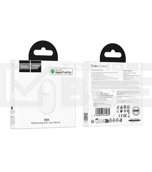 GPS-трекер (AirTag) Hoco, E94, белый, коробка