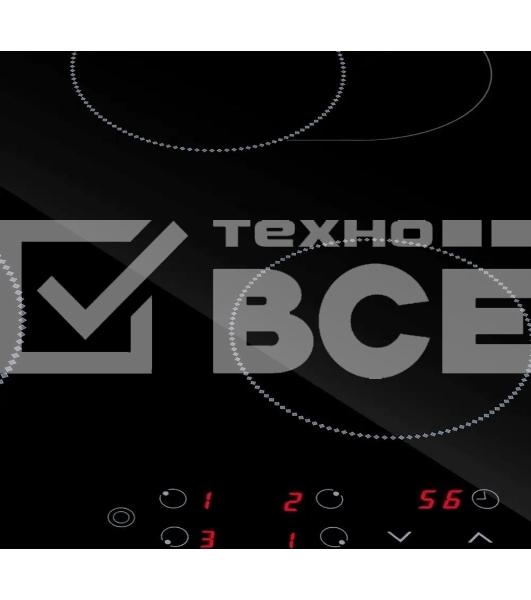 Электрическая варочная панель Maunfeld EVCE594SMDPBK, конфорок: 4 шт., стеклокерамика, независимая, черный