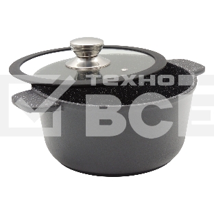 Кастрюля универсальная Victoria D08 2,0G АЛА 2,0 л со стеклянной крышкой