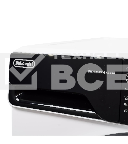 Стиральная машина DeLonghi DWM 1145 VI ALICIA белый, загрузка фронтальная 10,5 кг, 1400 об/мин., класс: А+++