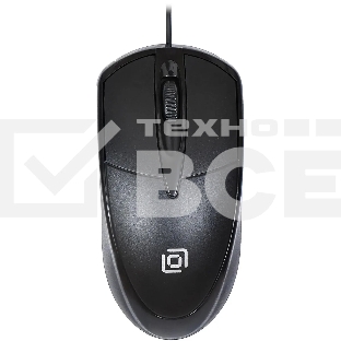 Мышь Oklick 125M черный оптическая (1200dpi) USB (2but)