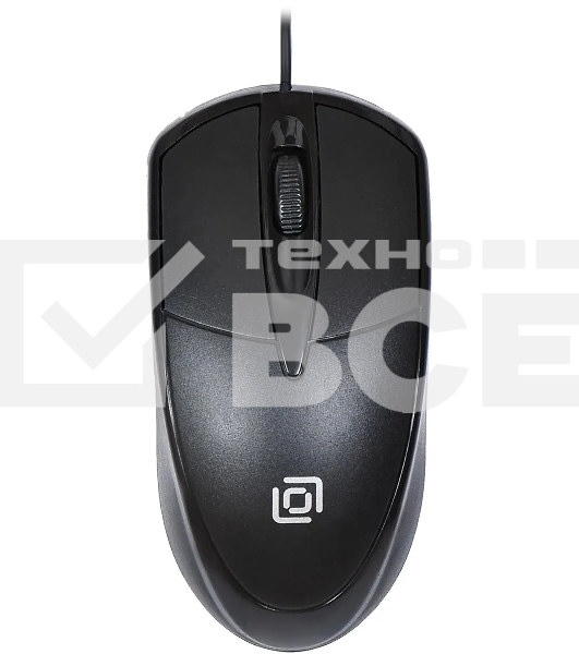 Мышь Oklick 125M черный оптическая (1200dpi) USB (2but)