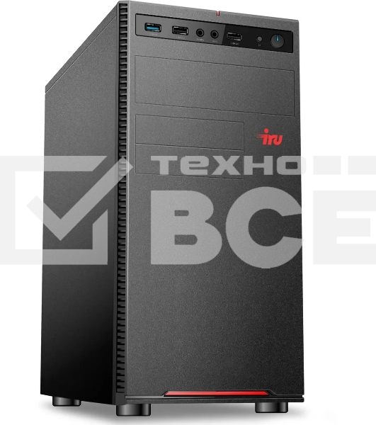 ПК IRU Home 310H6SE MT i3 13100 (3.4) 8Gb SSD256Gb UHDG 730 Free DOS GbitEth 400W черный (2032024)