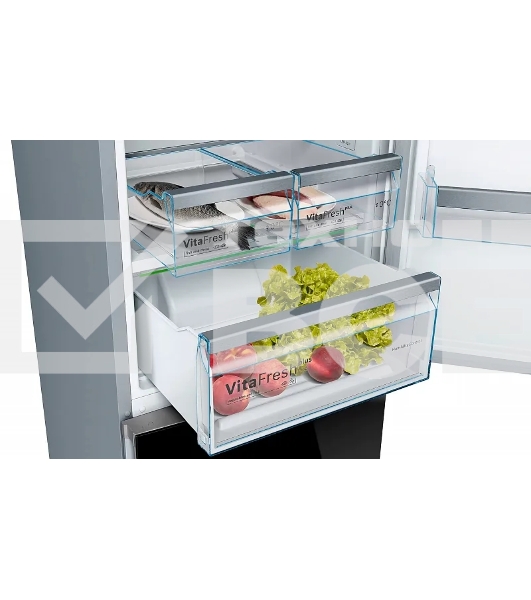 Холодильник Bosch KGN39LB30U черный двухкамерный 279/87л морозилка снизу