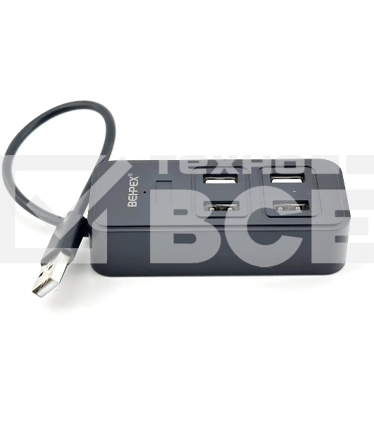 Разветвитель USB 2.0 BPH-1901T 4порт. черный
