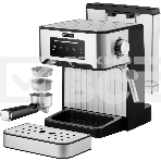 Кофеварка рожковая Rondell RDE-1106 серебристый, исп. кофе - молотый, 1.6 л, 850 Вт, 20 Бар., фото2