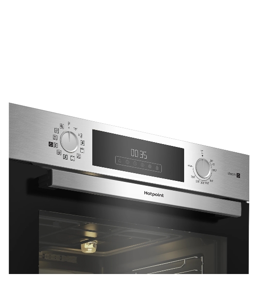Электрический духовой шкаф Hotpoint HSTF 1231 JSAH IX серебристый