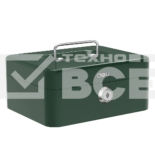 Сейф для денег Deli ET504 90х 200х 160 мм, ключевой, зелёный