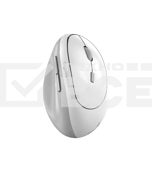 Мышь беспроводная Genius Genius Ergo 8350S /Вертикальная/бесшумная/1200-1600-2400 dpi/BlueEye/6 кнопок/USB-приемник/Bluetooth+2,4 ГГц/батарея AA/бело-серый (31030041401)