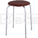 Табурет НИКА Эконом ТЭ2/К коричневый, кругл., фото 1