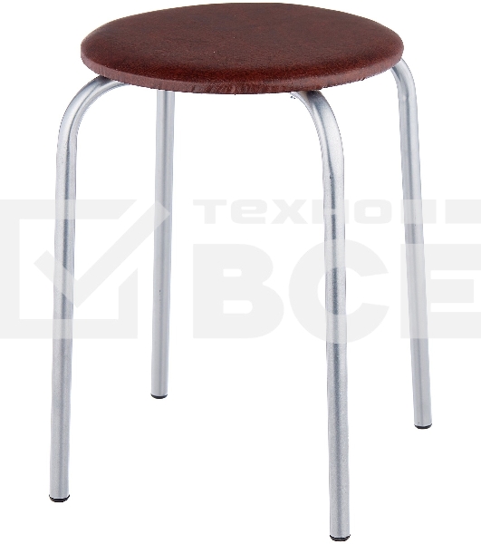 Табурет НИКА Эконом ТЭ2/К коричневый, кругл.