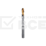 Сверло спиральное по металлу Denzel 11 x 142 мм, Р6М5, Golden Tip, фото 1