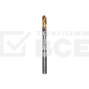 Сверло спиральное по металлу Denzel 11 x 142 мм, Р6М5, Golden Tip