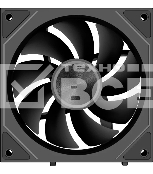 Вентилятор для корпуса PcCooler F3 X120 BK ARGb 120х120x25 черный 4-pin 28.4дБ (F3X120-BKAC012-GL) Ret