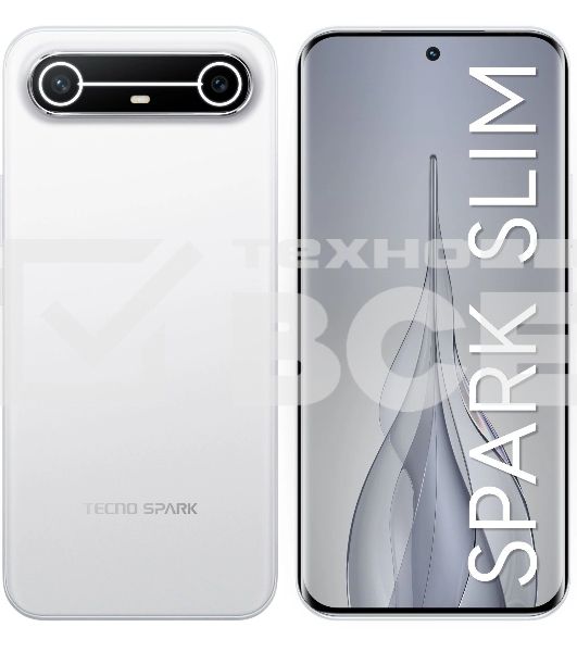 Смартфон Tecno Spark Slim 8/256Gb, белый