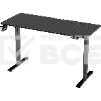 Стол игровой Defender компьютерный Erlong черн, 140x60, высота 72-117 см, фото4