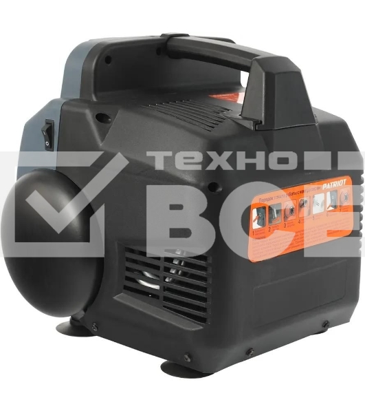 Компрессор поршневой Patriot WO 6-180 безмасляный 180л/мин 6л 1100Вт черный/оранжевый