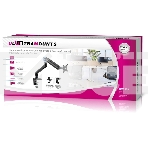 Кронштейн для мониторов Ultramounts UM719B черный 17'-35' макс.10.5кг крепление к столешнице поворот и наклон, фото3