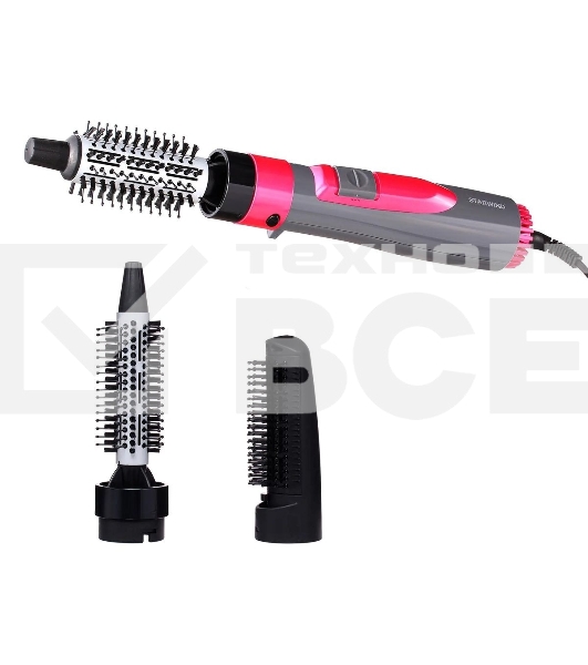 Фен-щетка Starwind SHP8501 1000Вт серый/розовый