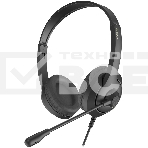 Гарнитура A4Tech FStyler FH100U чёрный, проводная, USB, фото 1