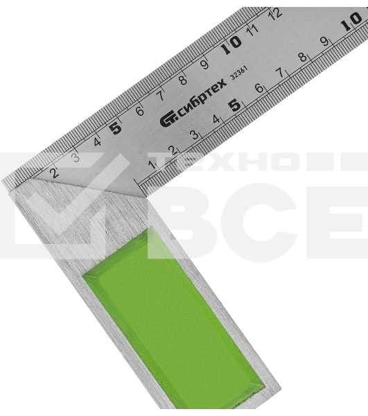 Угольник Сибртех, 300 мм, металлический