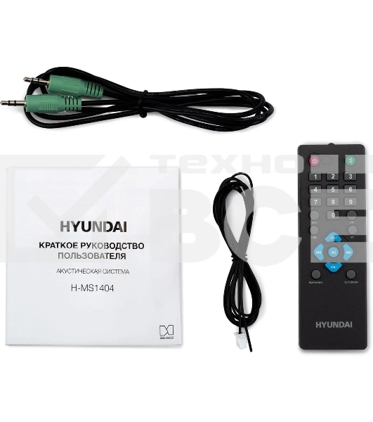 Микросистема Hyundai H-MS1404 черный 30Вт FM USB BT SD