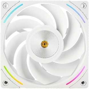 Кулер для корпуса Thermalright TL-K12RW Reverse (120x120x25mm, 4-pin PWM, ARGB, 69CFM, 27dBA, 2150RPM, White)