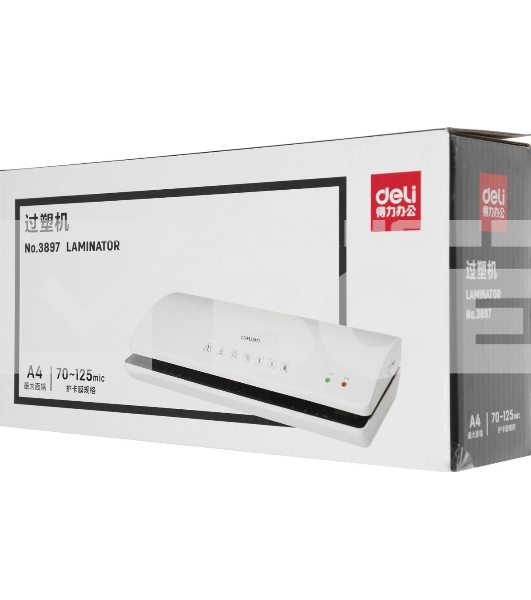 Ламинатор Deli 3897, A4 Film width: A4Laminate speed: 250мм/min  Film range: 70-125mic Thickness: about 3min