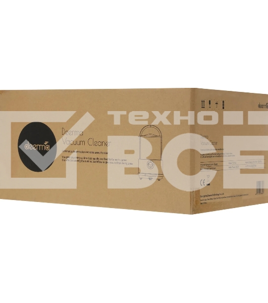 Пылесос Deerma TJ200 белый, 250/1200 Вт, уборка сухая/влажная, пылесборник контейнер 6 л