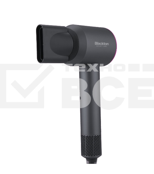 Фен Blackton Bt HD1818M серый/розовый, 1800 Вт, ионизация