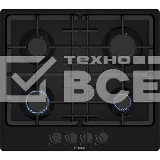 Газовая варочная панель Bosch PGP6B6K90R черный