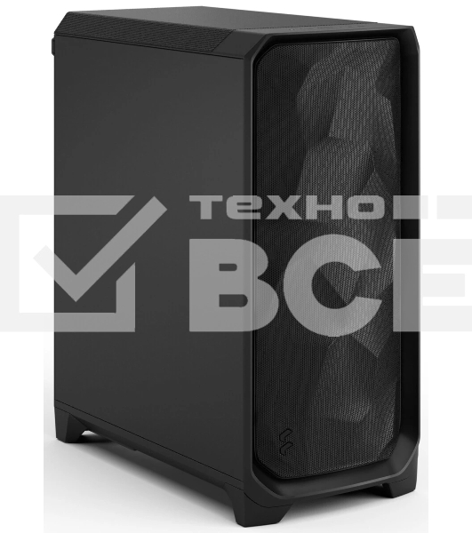 Корпус Fractal Design Meshify 3 Black Solid, Midi-Tower, чёрный, 3 x 140 мм