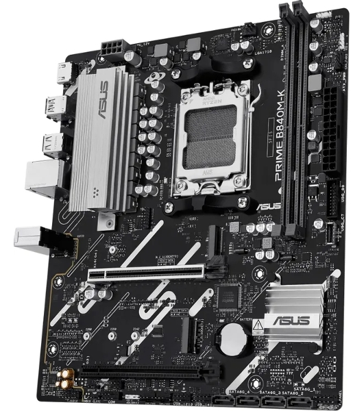 Материнская плата Asus PRIME B840M-K Socket AM5 AMD B840 2xDDR5 mATX AC`97 8ch(7.1) 2.5Gg RAID+HDMI