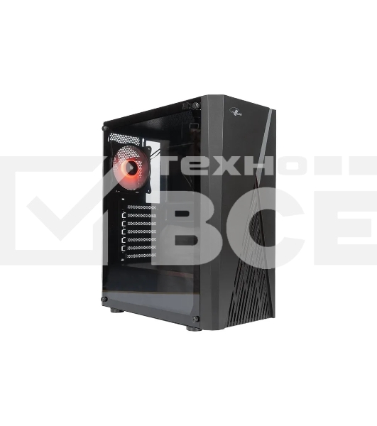 Компьютерный корпус ATX Eurocase A39 ARGb черный без БП закаленное стекло USB 3.0