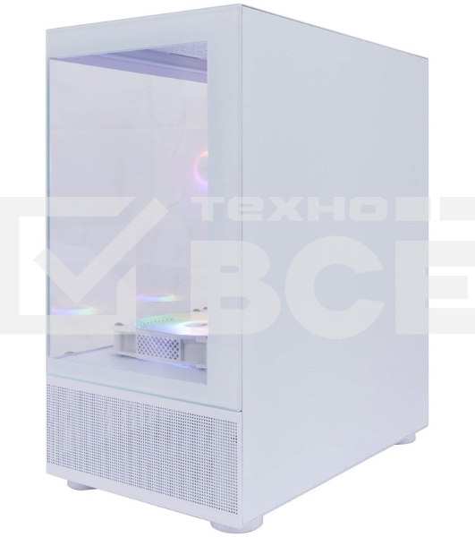 Компьютерный корпус 1STPLAYER MIKU Mi2-A White / mATX / 3x120mm LED fans / Mi2-A-WH-2F1R-W-1F1-W
