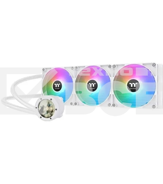 Система водяного охлаждения Thermaltake TH420 V2 Ultra Snow Edition ARGb Soc-AM5/AM4/1151/1200/1700 белый 4-pin 34.7dB Al+Cu LCD Ret (CL-W407-PL14SW-A)