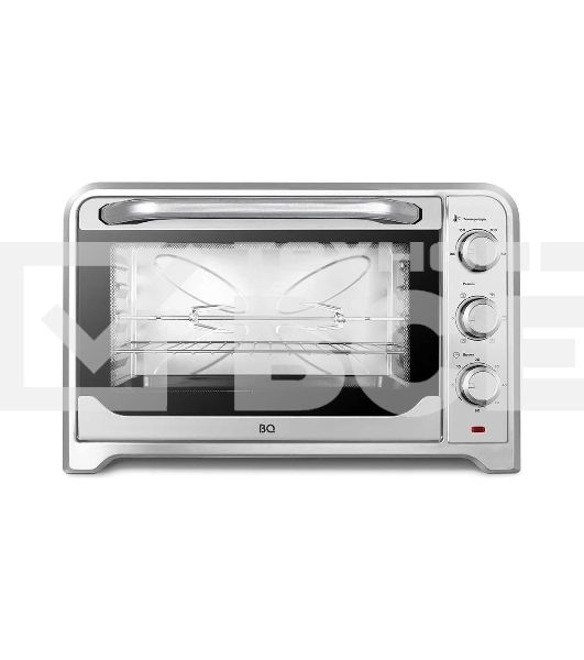 Мини-печь BQ EO1002B Steel-Black. Мощность 1600 Вт, Объем 30 л, Конвекция, 5 режимов работы, Таймер до 60 мин