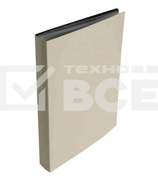 Папка с 100 прозр.вклад. Бюрократ DeLuxe DLVBOX100MILK A4 пластик 0.7мм молочный в коробе