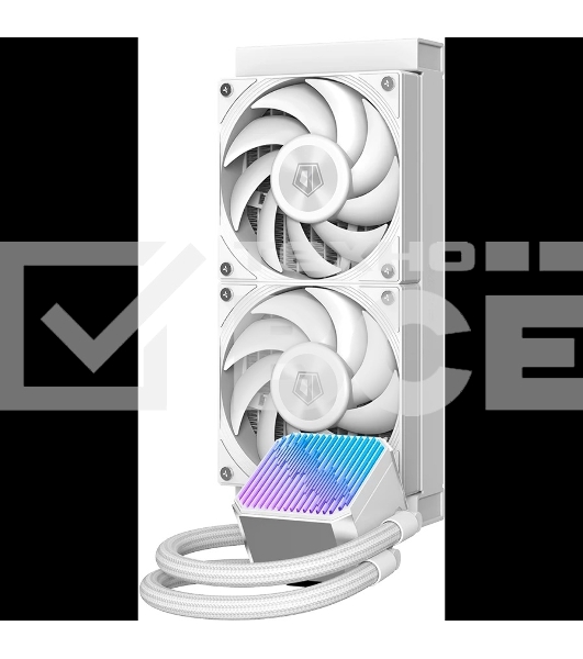 Система водяного охлаждения ID-Cooling DX240 Max белый 120мм алюминий+медь 2150rpm 32.5db 4-pin 300W