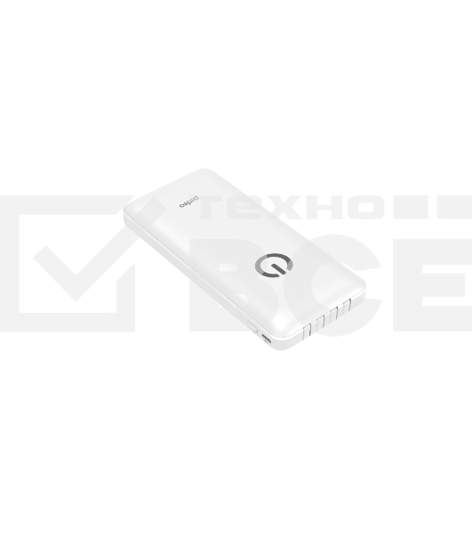 Портативный аккумулятор Powerbank Perfeo ABSOLUTE 10000mah In Micro usb,USB /Out USB,Micro usb,Type-C,Lightning, 2.1А/ белый (PF_B4879)