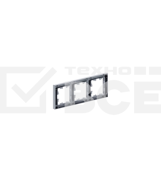 Рамка 3 - местная EKF Эпика UP1-FPA-03, алюминий, пластик