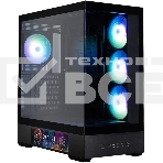 Компьютерный корпус ZALMAN P40 DS, ATX, черный, WINDOW, 9.1-inch LCD screen, 2xCombo(2.5” or 3.5”), 1x2.5”, 1xUSB TYPE-C, 2xUSB 3.0, SIDE 3x120мм ARGb, REAR 1x120мм ARGb, фото7