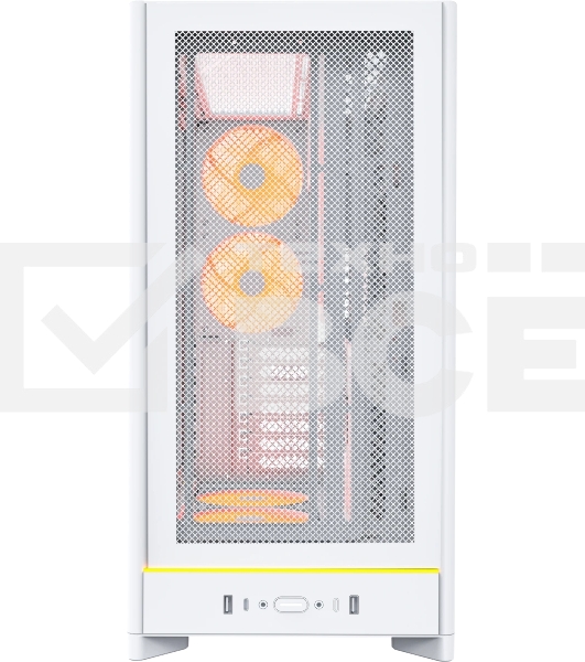 Компьютерный корпус Montech HS01 PRO белый без БП ATX 5x120мм 2xUSB 3.0 1xUSB3.1 audio