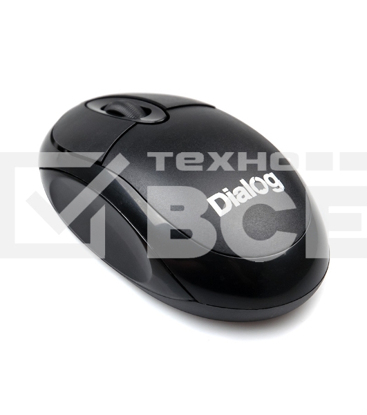 Мышь беспроводная Dialog Comfort MROC-10U черный, 1200 dpi, радиоканал, USB, кнопки - 3