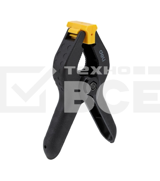 Струбцина-зажим пружинная Deli DL110006 длина 150мм, макс.диаметр зажима 50мм, макс.усилие зажима 140N