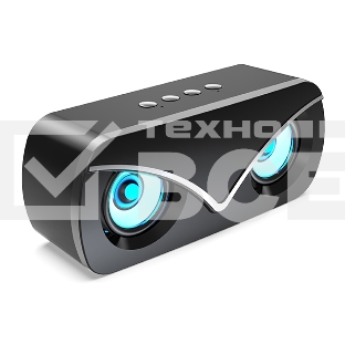 Колонка беспроводная QUMO Hawk BT5.0 10Вт FM MicroSD USB AUX подсветка 1500мА-ч