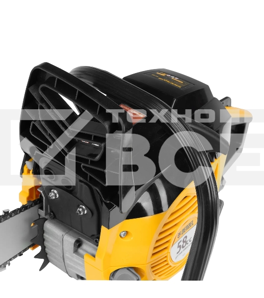 Пила цепная бензиновая Denzel DGS-5820, шина 50 см, 58см3, 4,1 л.с., шаг 0,325, паз 1,5 мм