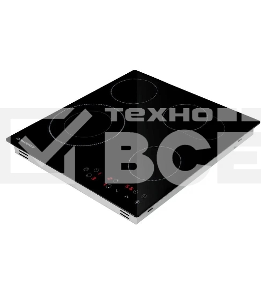 Электрическая варочная панель Maunfeld EVCE594SMDPBK, конфорок: 4 шт., стеклокерамика, независимая, черный