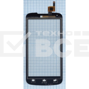 Сенсорное стекло (тачскрин) для Huawei Ascend Y520 (D2Y520-U22), черное